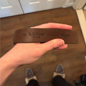 L.L. Bean Rich Brown Leather Belt